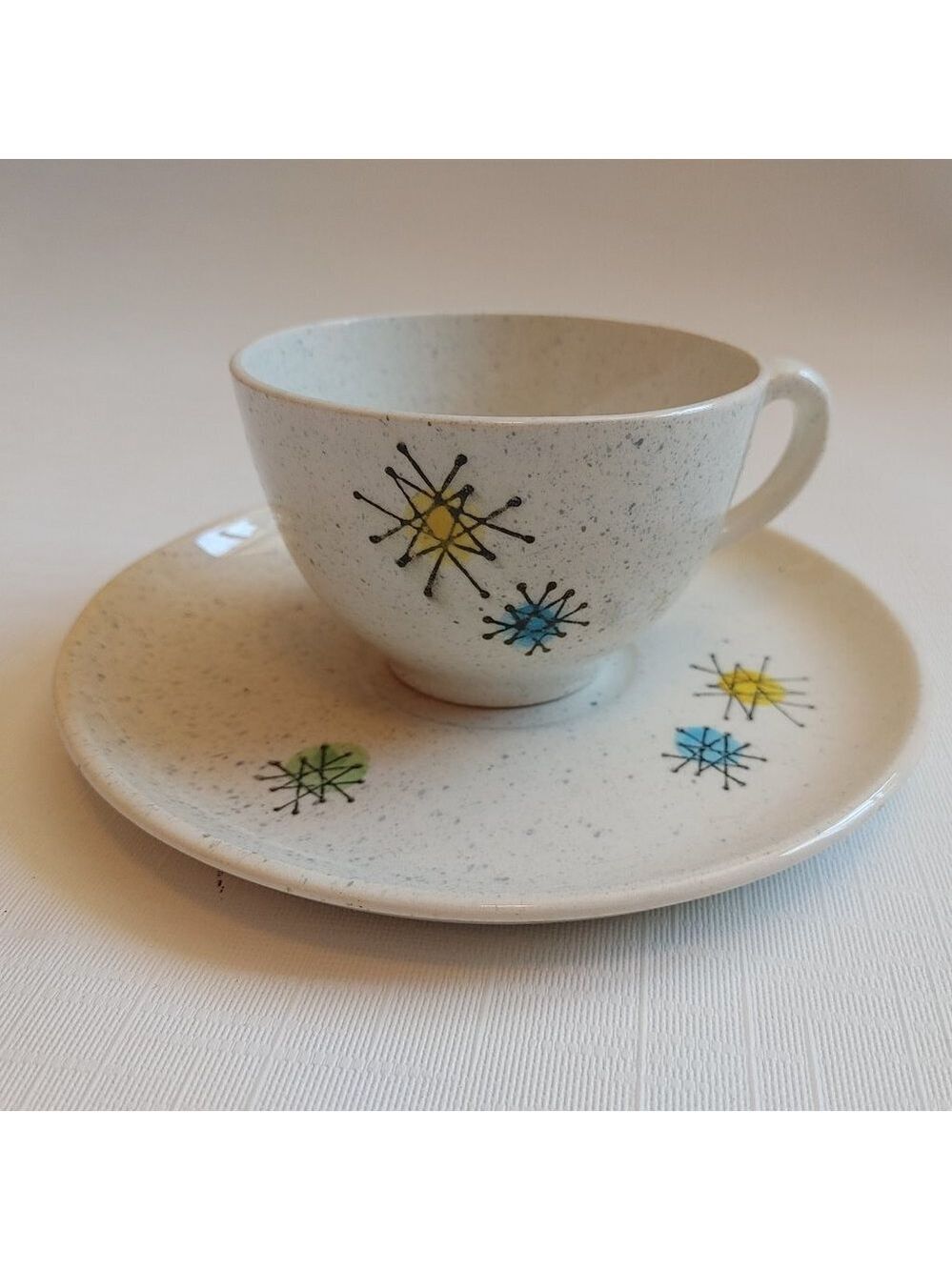 Atomic Starburst 'Les Etoiles' Tea Cup and Saucer